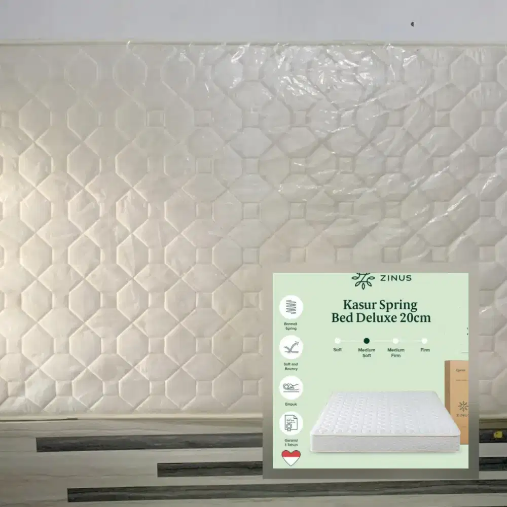 Dijual kasur Spring Bed Deluxe merk ZINUS
Uk. 120x200cm,
