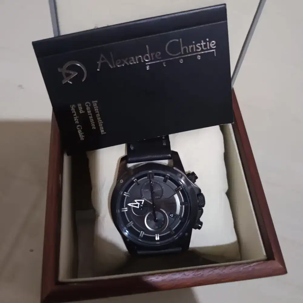 Alexandre Christie 6593 YM93 Chronograph Full Black