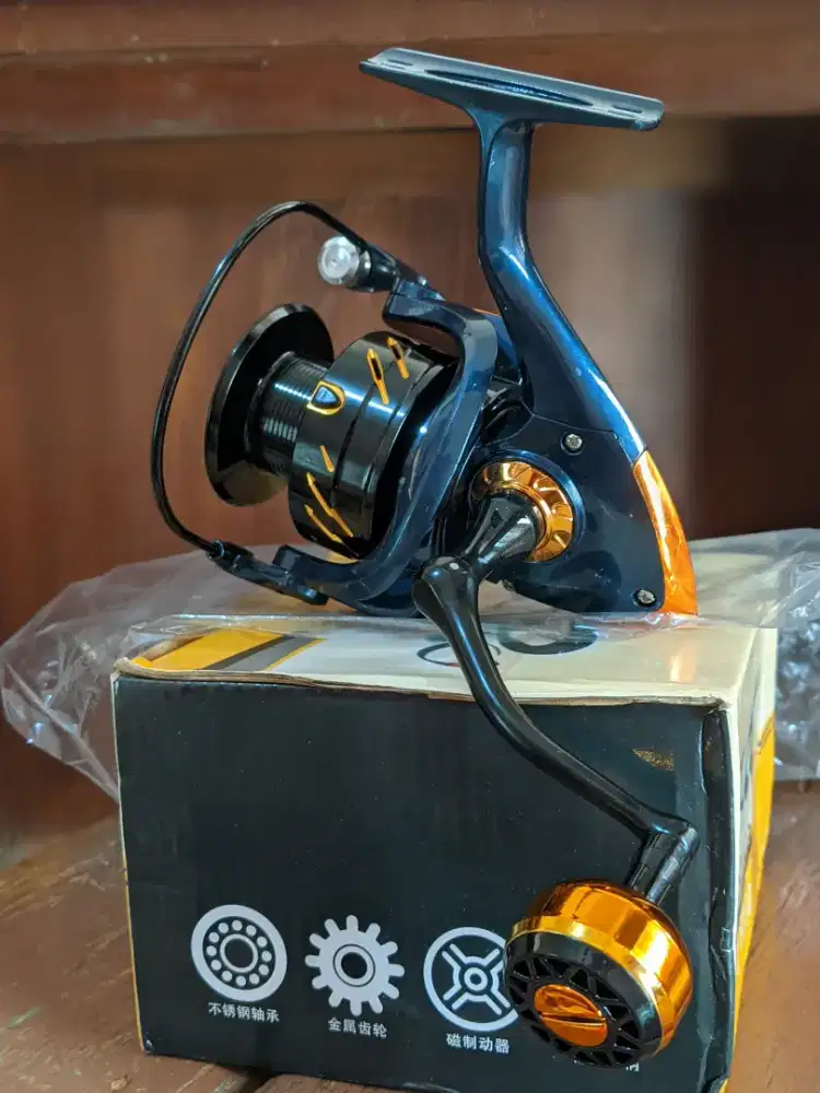 Katrol Pancing Reel 6000 Besi Smooth Baru