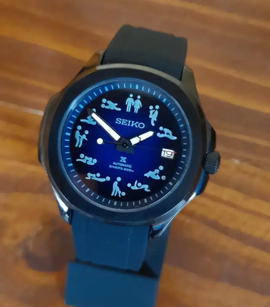 Seiko mod black aquanut custom kamasutra
