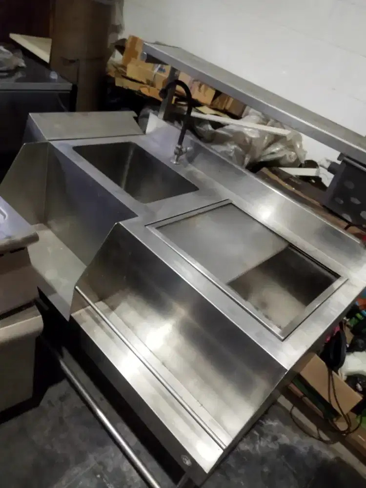 Sink wastafel ice bin  eks resto cafe
