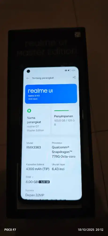 Jual realme gt master edition
