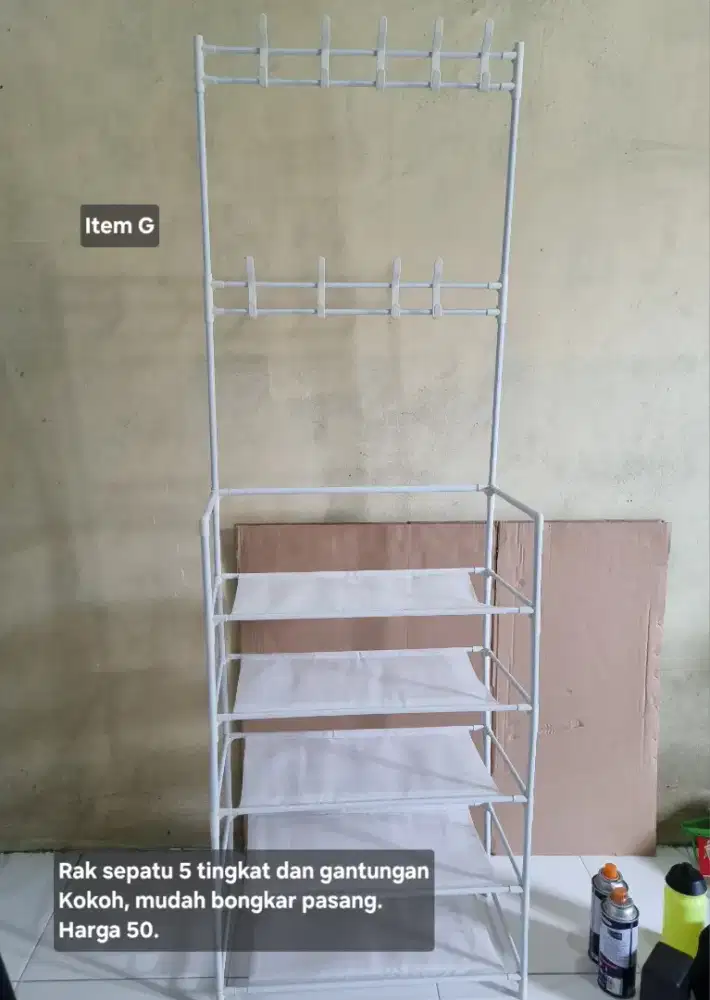 Rak Sepatu bongkar pasang