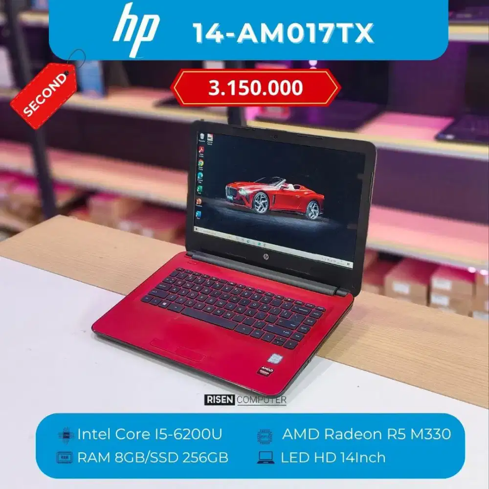 HP 14-AM017TX Core I5--6200U HD 14inch RAM 8GB SSD 256GB Notebook