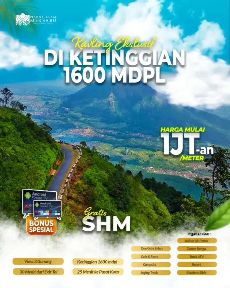 Jual Kavling Wisata Pesona Alam Merbabu Magelang