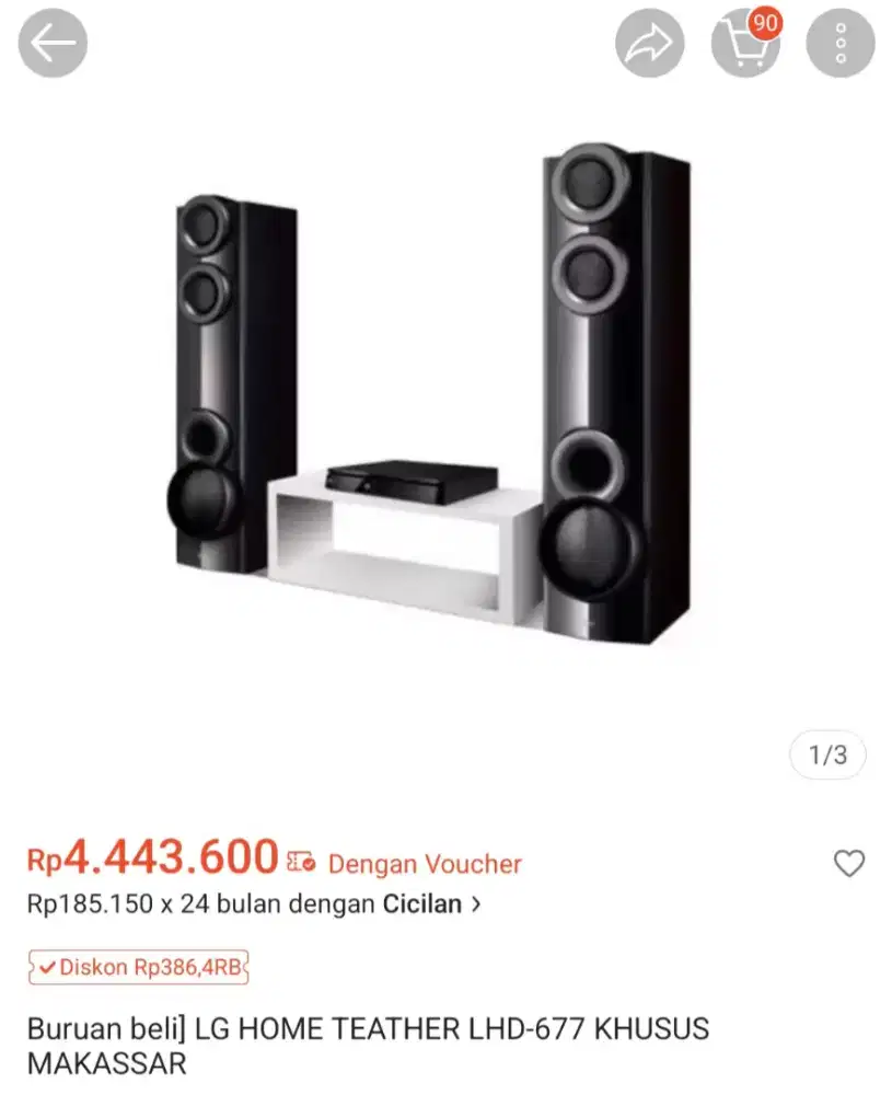 Home Theater LG LHD 677