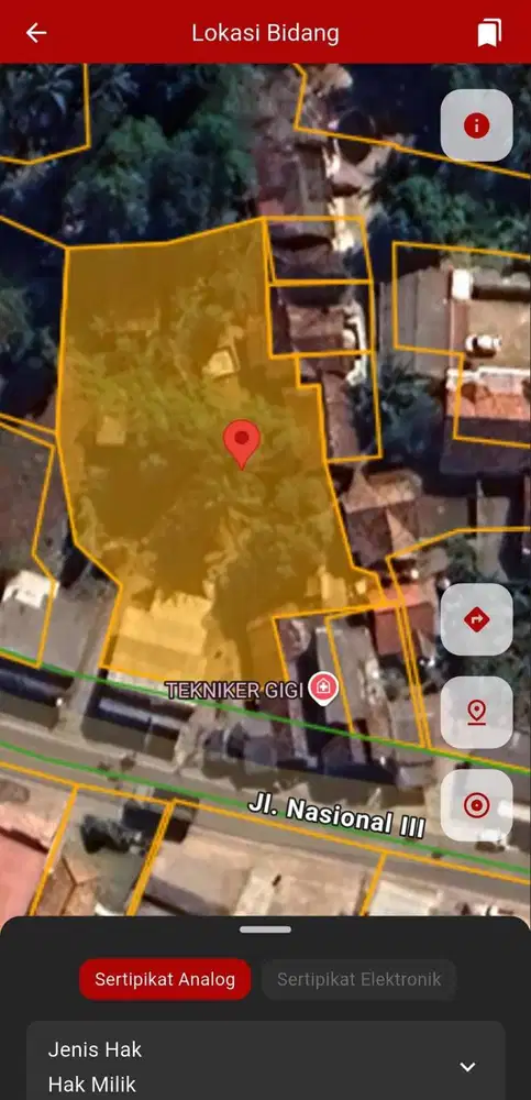 Tanah Luas 1.623m2
