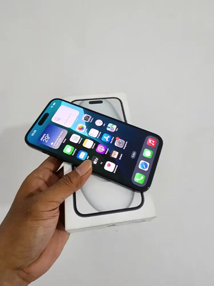 Iphone 15 plus 128gb ibok hb 89% fullset ory mulus no minus