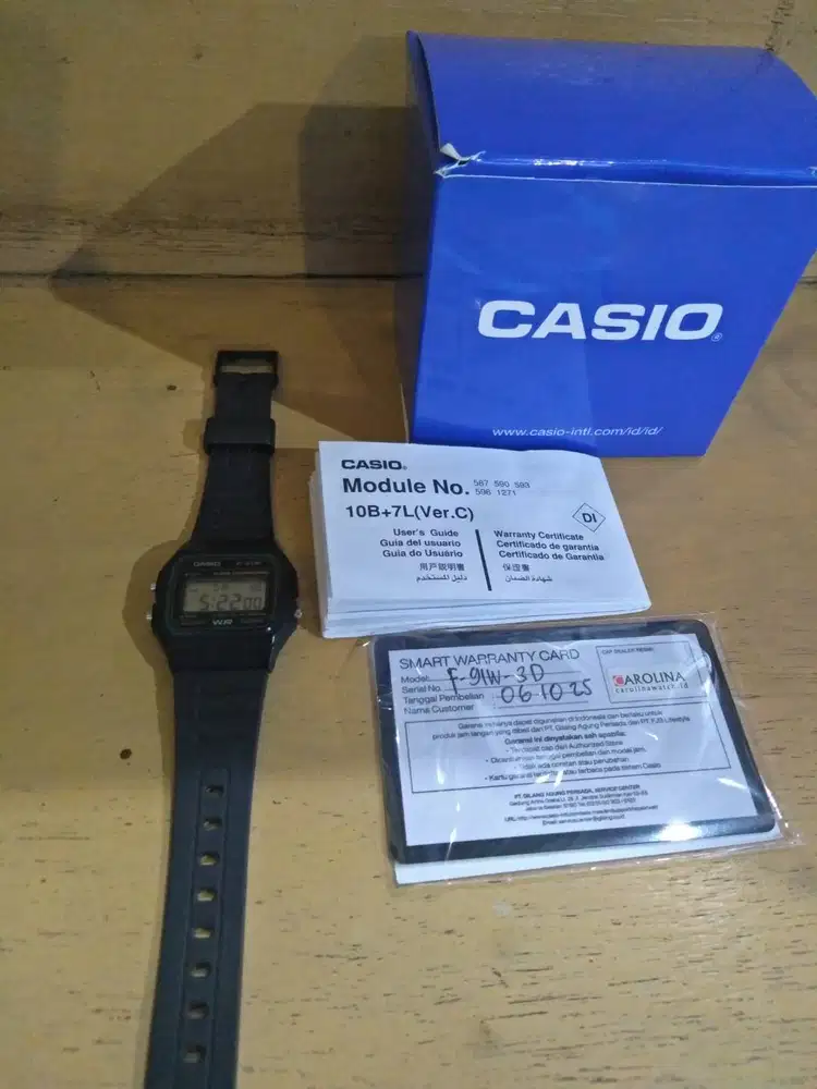 Casio F-91W, WR