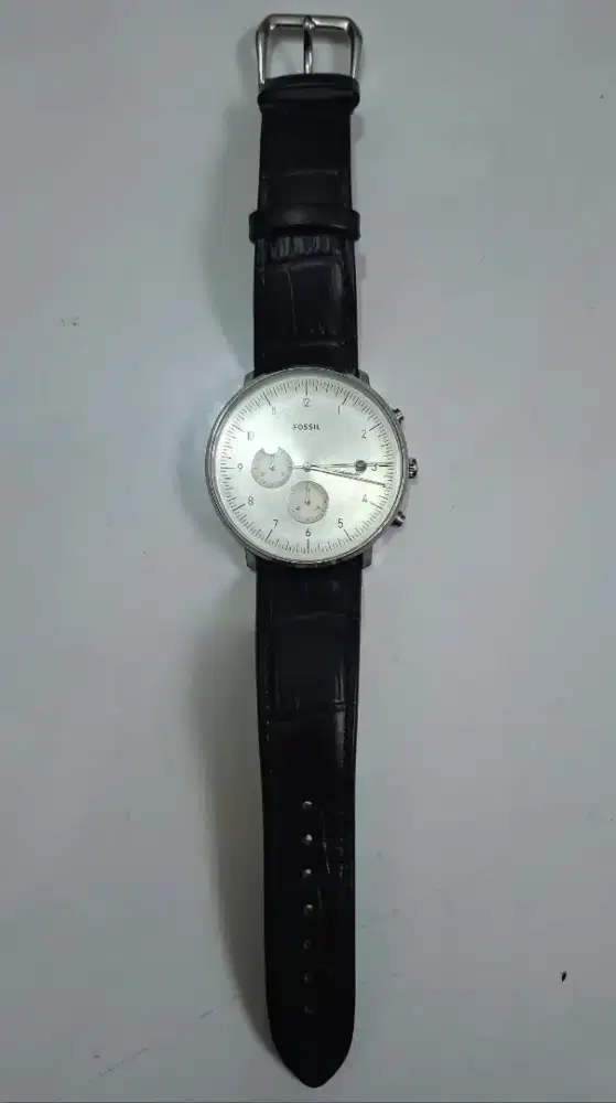 Jam fossil chrono tali / strap kulit original