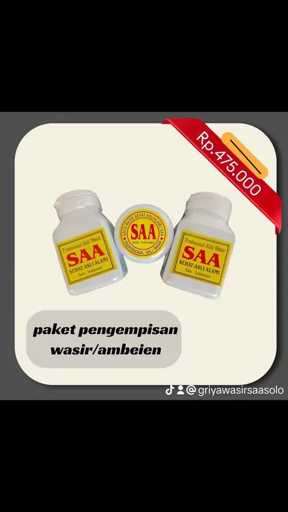 Obat herbal ambeien atau wasir