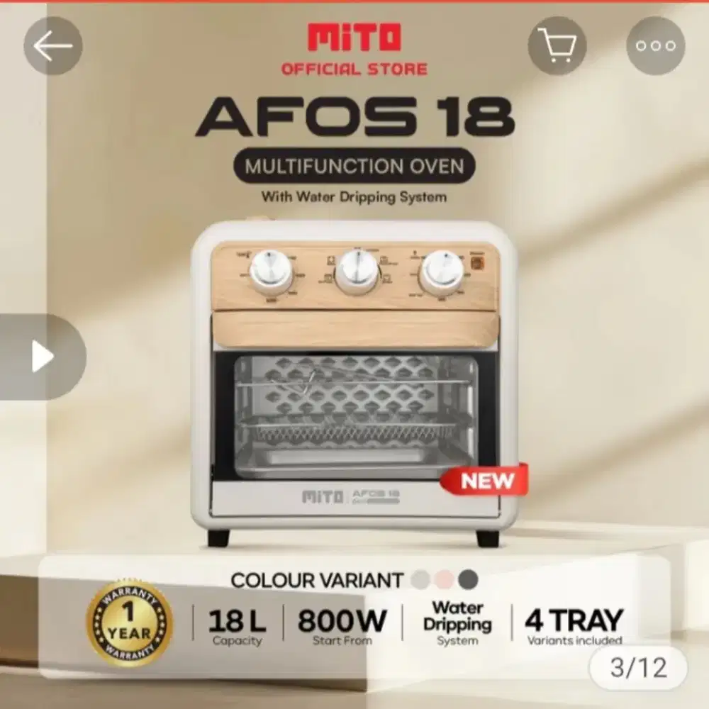 Mito Afos 18 6in1 Combo Series Air Fryer Oven