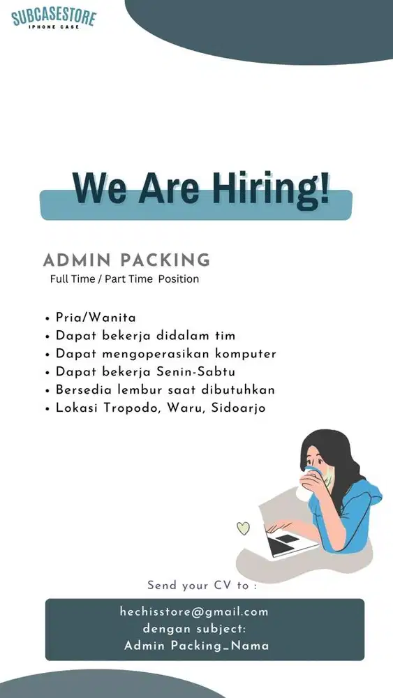 LOKER ADMIN PACKING & CONTENT CREATOR