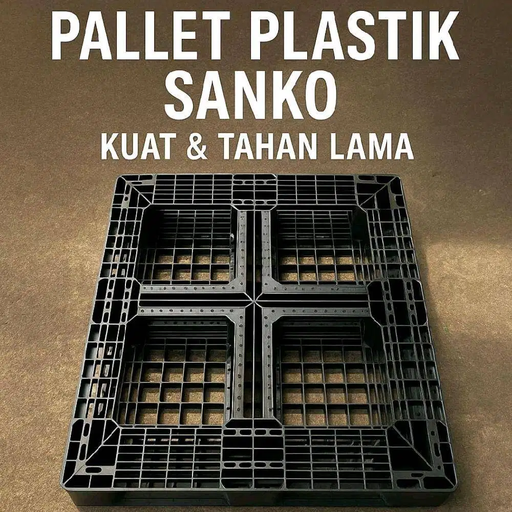 Pallet Plastik Industri Sanko Ukuran 1200 x 1000 x 1500mm