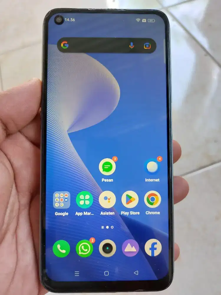 Realme 7 fullset segel 8/128 nominus