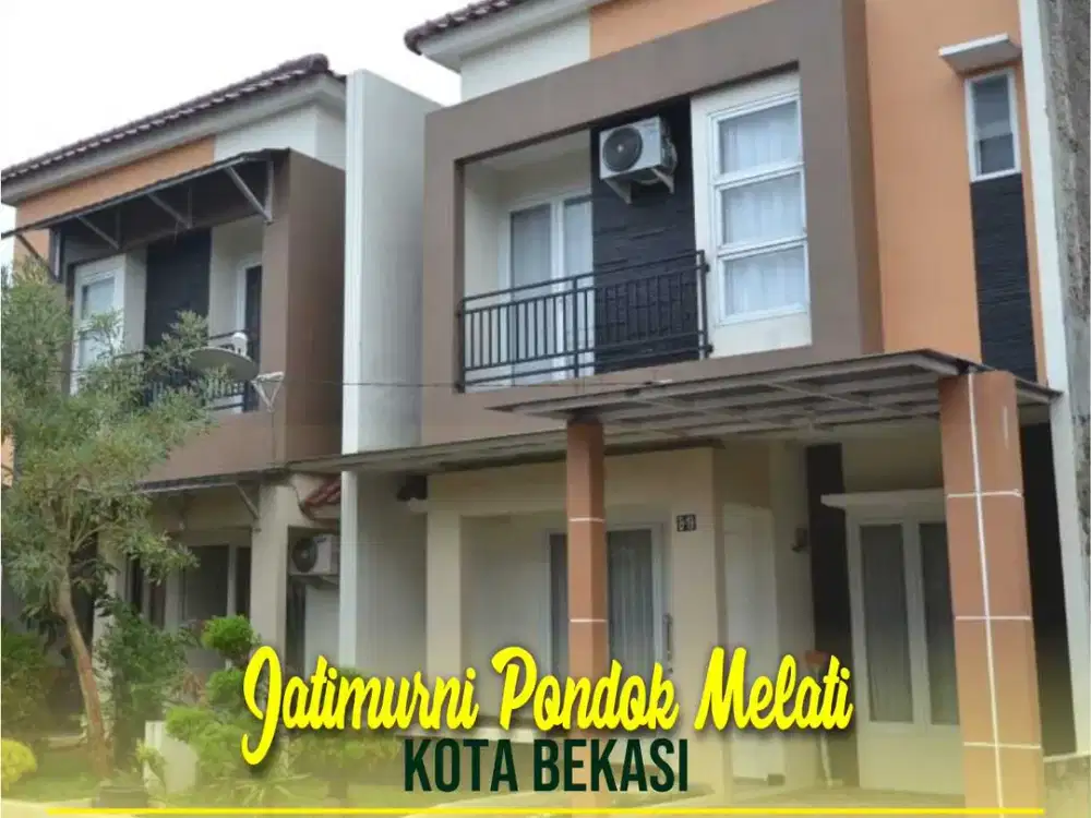 Rumah Dijual Bekasi Tol Jatiwarna Ready Stok Jatimurni Pondok Melati Syariah Cluster 2 Lantai