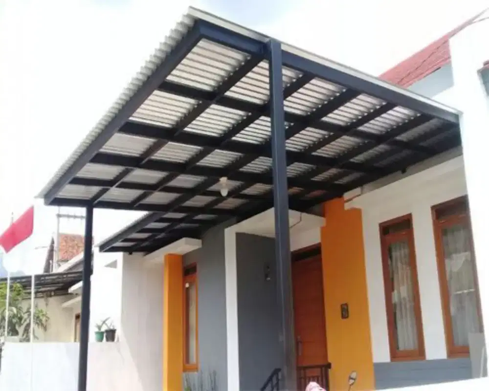 Pemasangan kanopi alderon