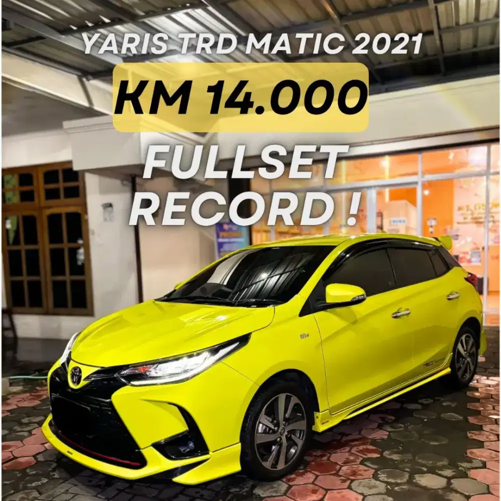 [KM 14rb] YARIS 2021 TRD MATIC FULLSET TANGAN PERTAMA