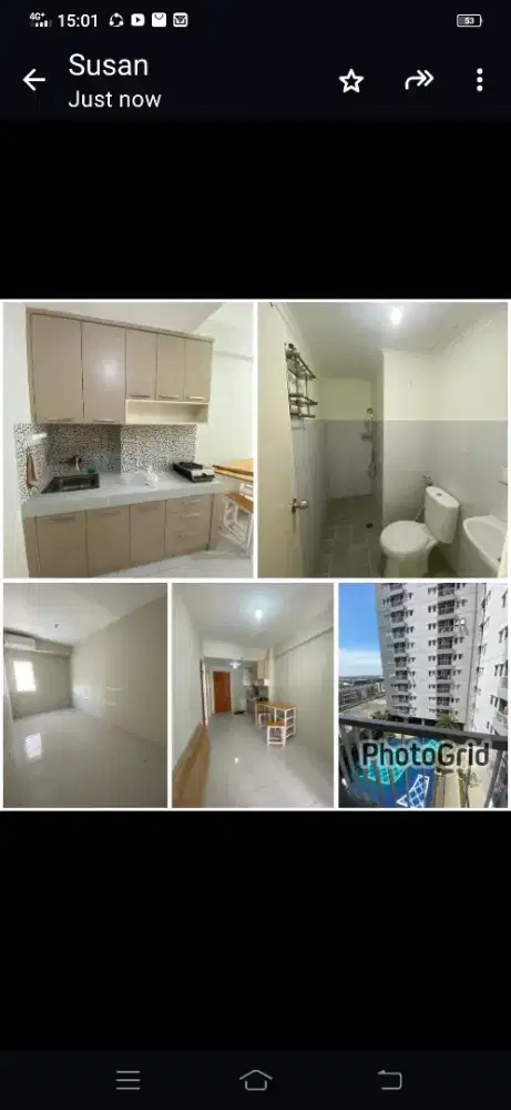 Disewakan Murah Apart PDH lt5 2BR jadi 1BR
