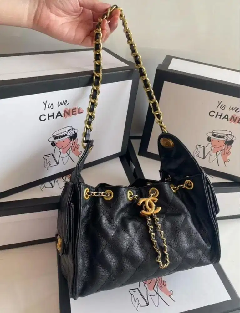 tas chanel 25 caviar jennie hobo