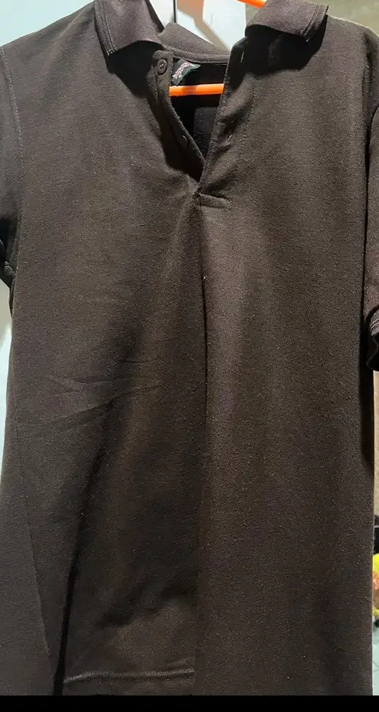 jual kaos polo pria coklat tua