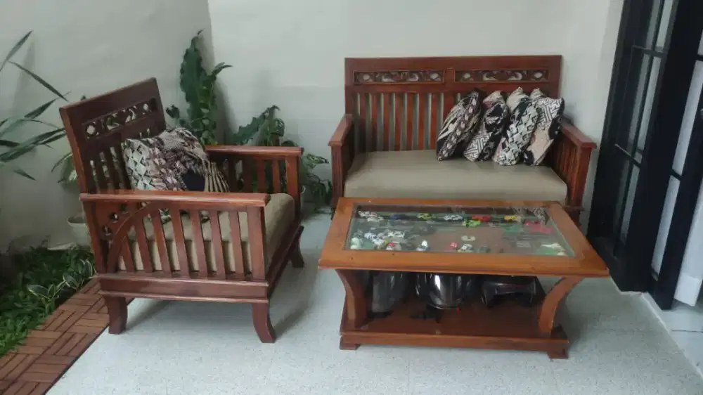 Kursi kayu jatu, meja kayu jati