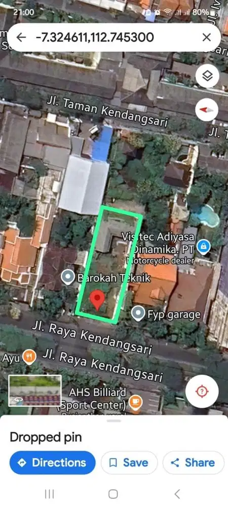 DIJUAL TANAH KOMERSIAL RAYA KENDANGSARI NOL JALAN RAYA STRATEGIS