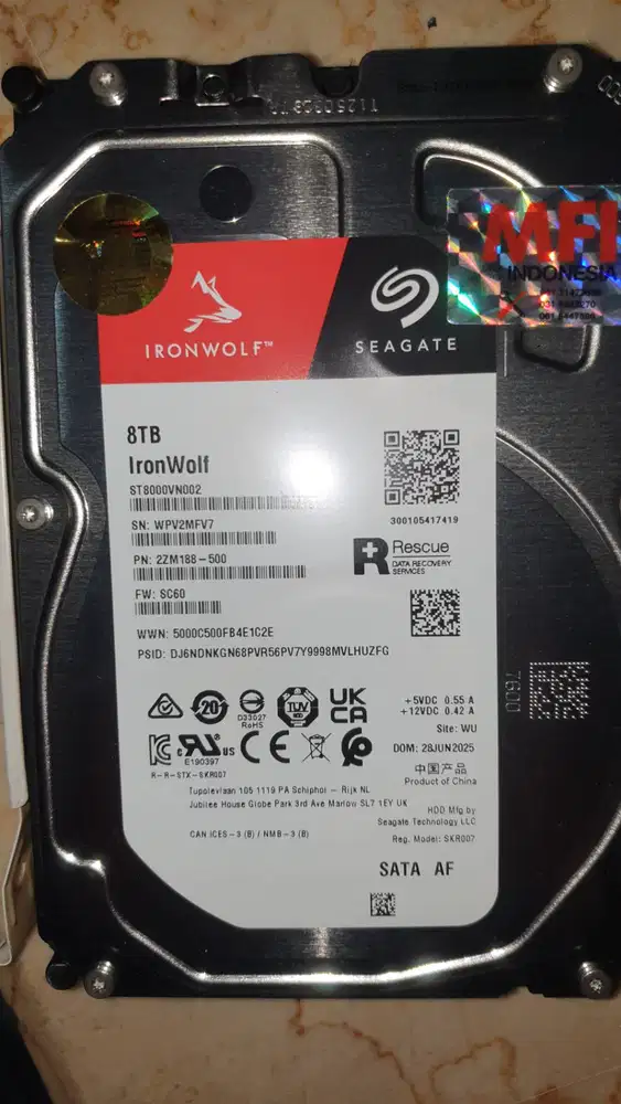 Seagate Iron wolf 8 Tera