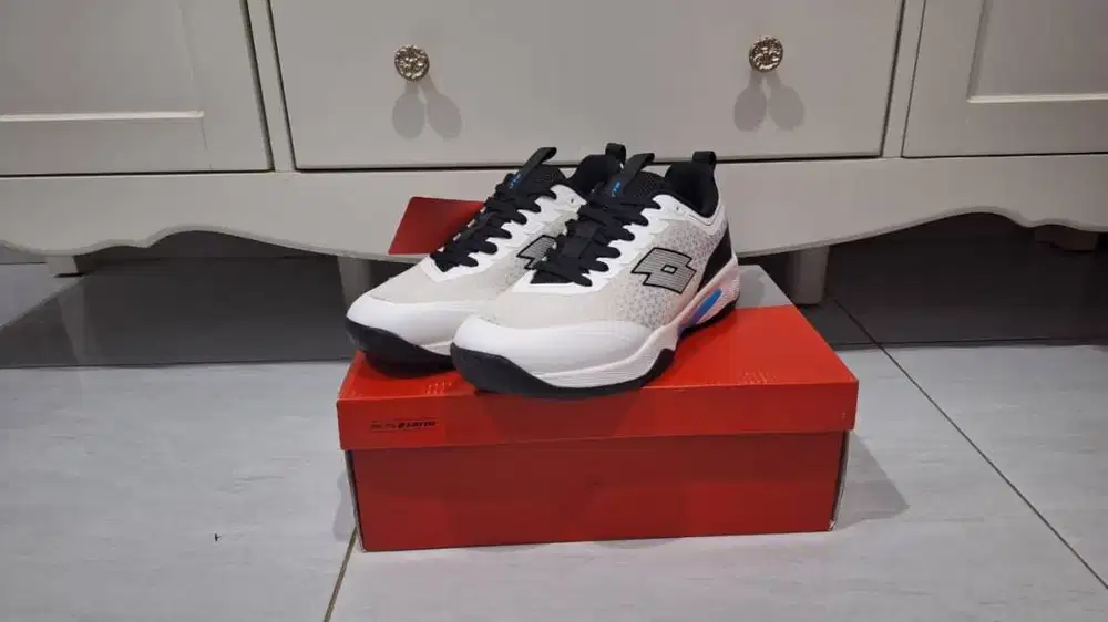 Sepatu LOTTO - LOT Etre Tennis (A/M) Original White/Blue