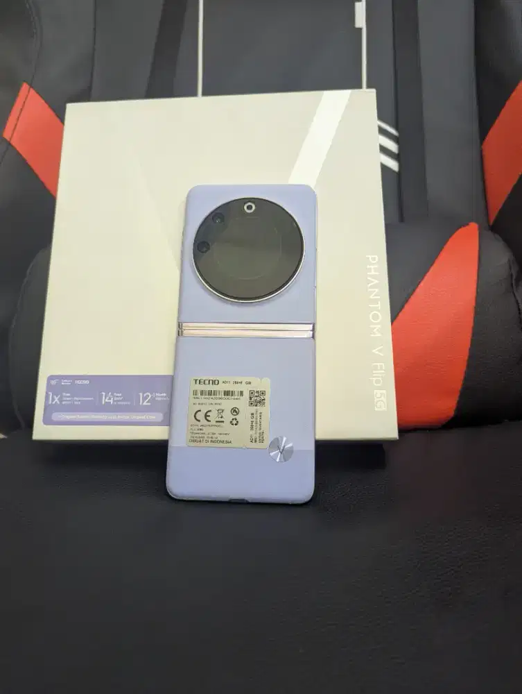 TECNO PHANTOM V FLIP 5G 8/256 FULLSET MURAH SIAP PAKAI