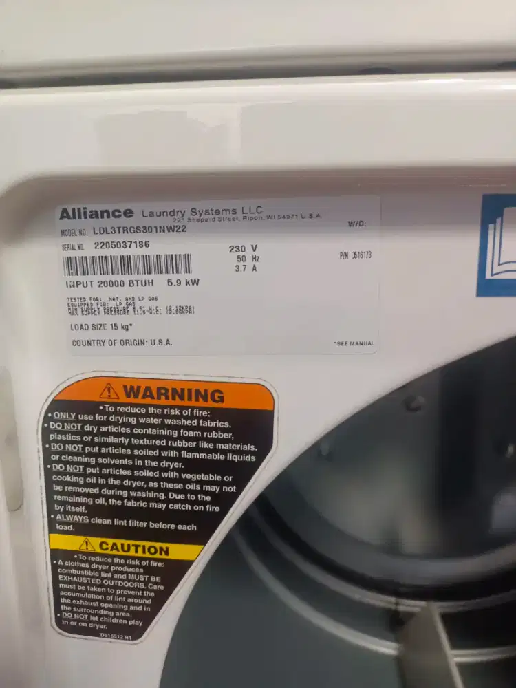 Dryer speedqueen