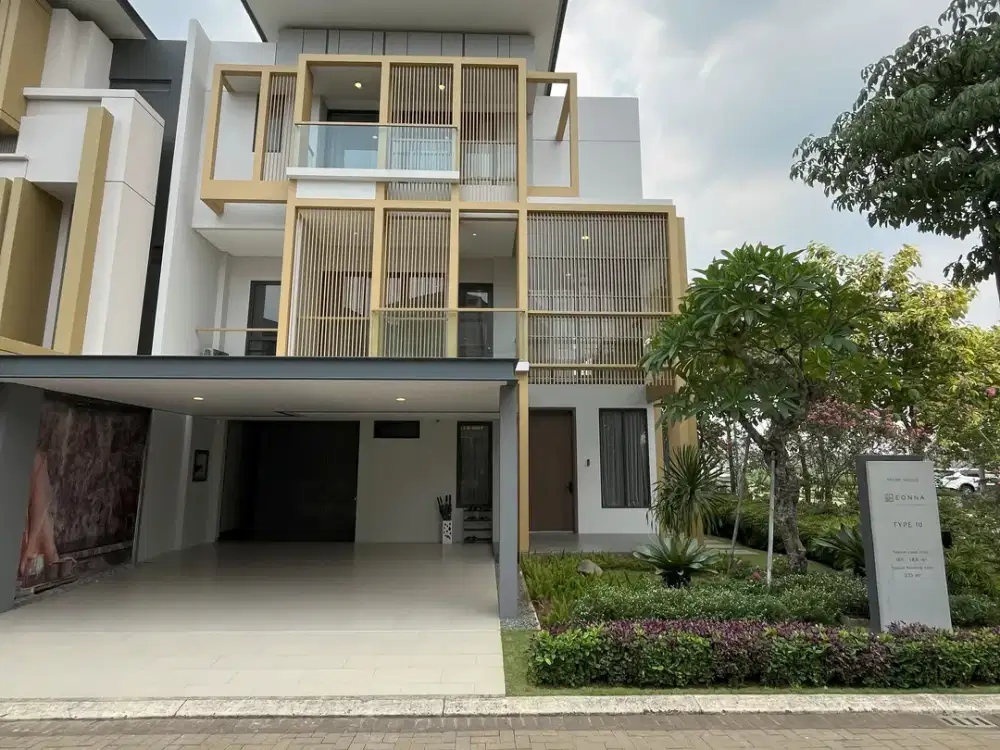 DIJUAL CEPAT RUMAH HOOK 3 LT LUAS 255M 4+1 KAMAR EONNA BSD CITY