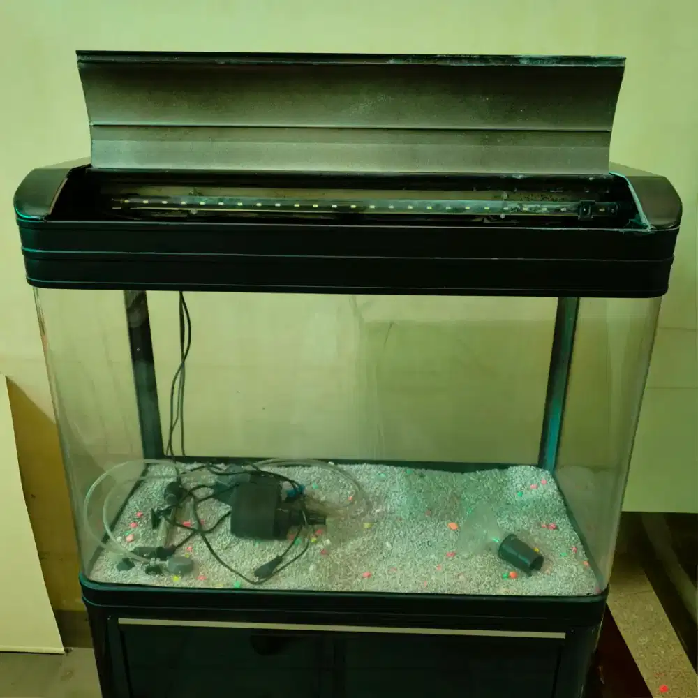 Aquarium Amara 80Cm full set dengan Lemari Amara