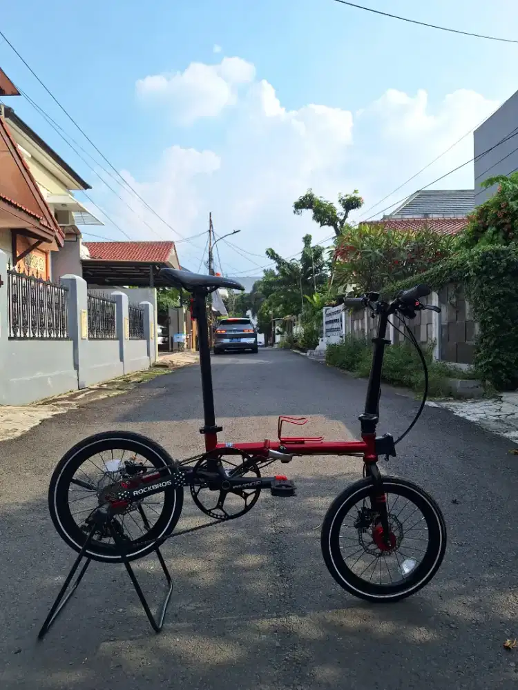 Sepeda Lipat Re Arm X RED BLACK !!