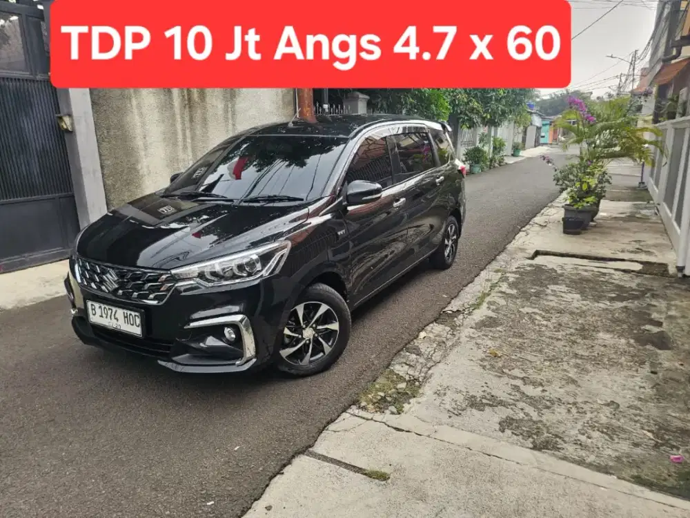 TDP 10 Jt Angs Termurah New Ertiga GX Hybrid 2023 Matic Hitam Low Km