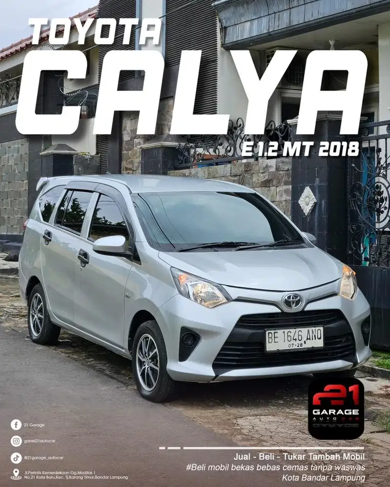 Toyota calya 2018 E 1.2 Manual dp 7 aja yuk buru nyesel nanti yuk