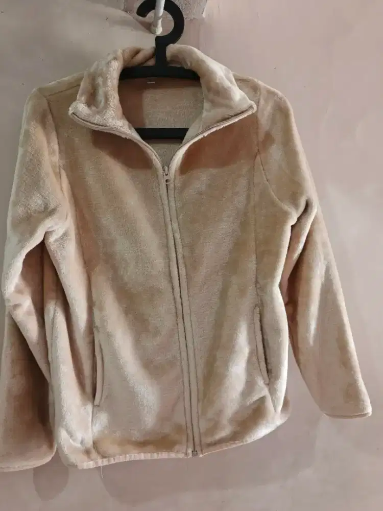 Casual jaket bahan beludru halus/ velvet