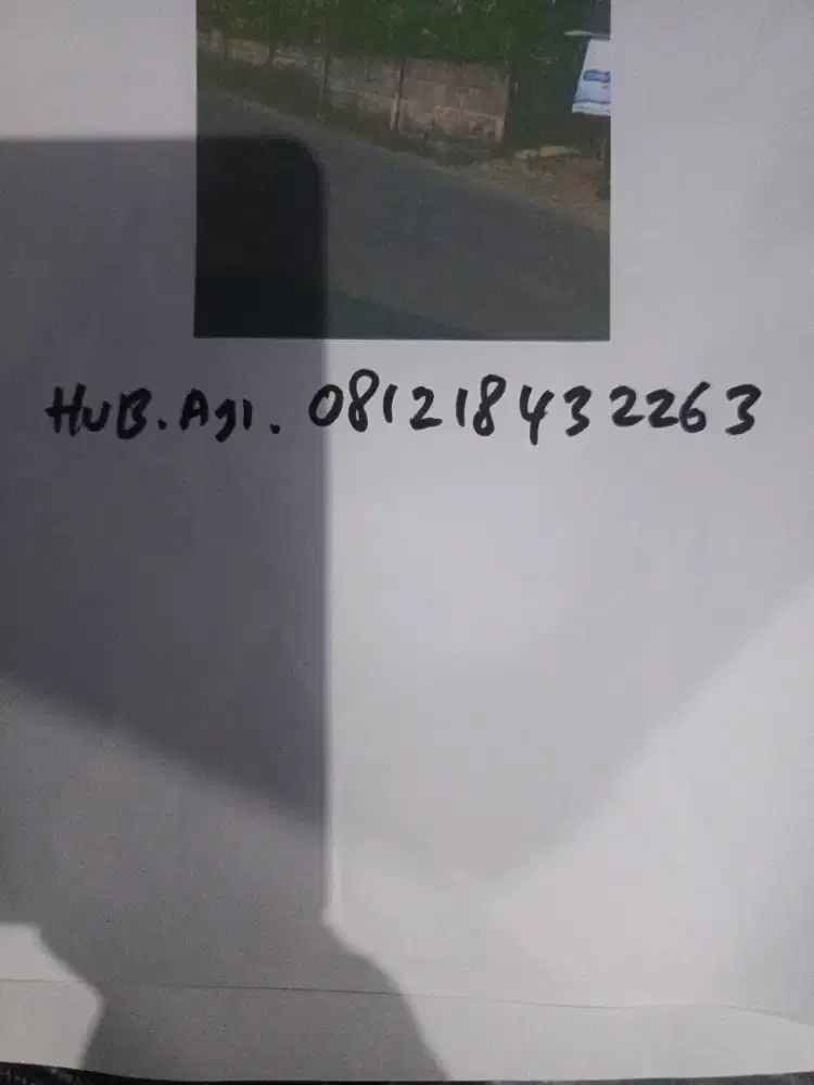 Sebidang tanah pinggir jalan