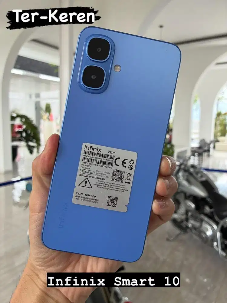 Infinix Smart 10 Biru 128Gb Garansi 2026 Fullset Smart 9