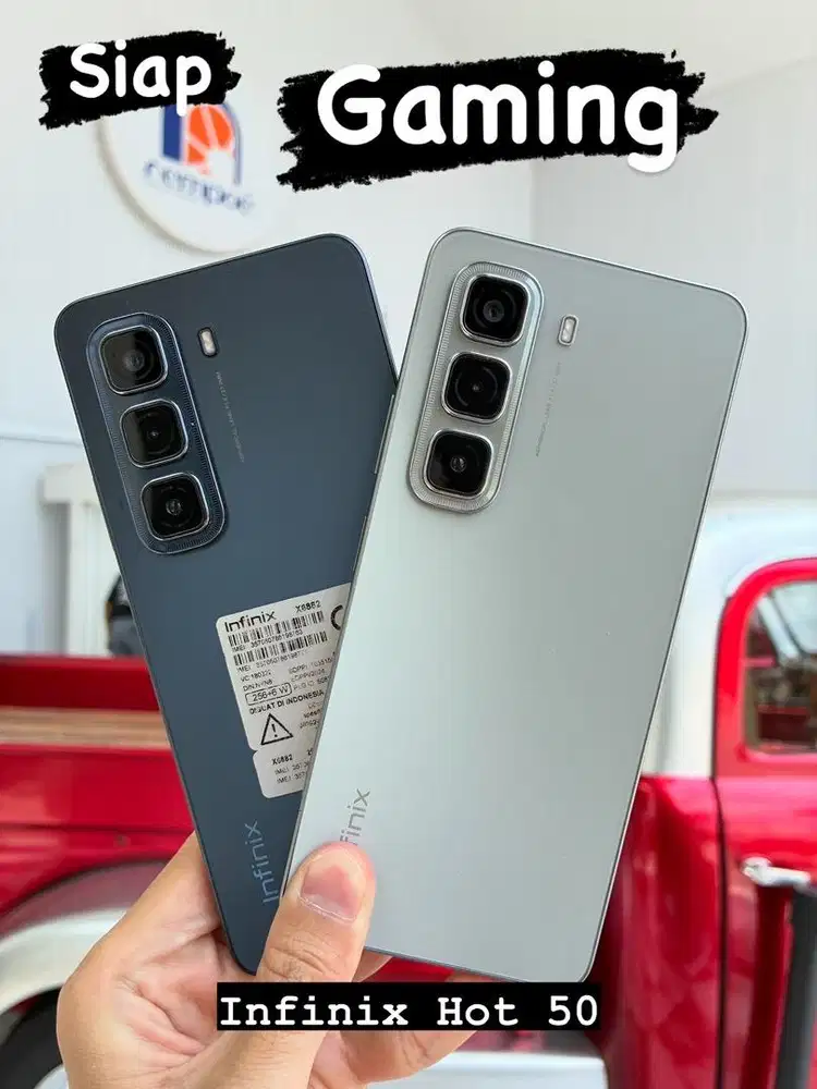 Infinix Hot 50 Silver 8/128Gb Fullset Garansi 2026 Siap Gaming 120 Hz