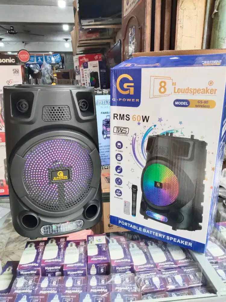 Speaker G Power 8 free Wireless mic 1