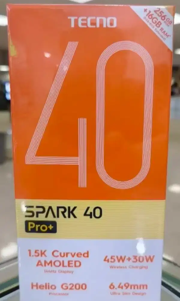 Hp andorid bekas techno spark 40 pro plus warna hitam fullshet