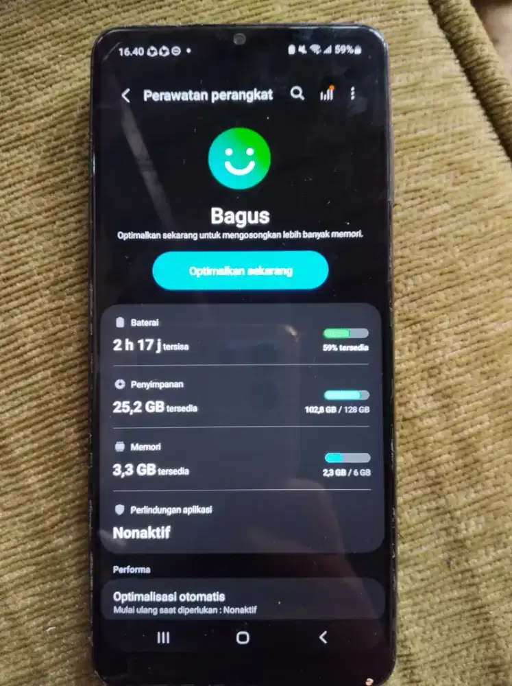 Samsung a22 4g 6 ram penyimpanan 128