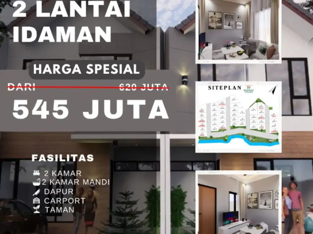 Rumah 500 jutaan dekat Tol Padalarang  Gratis Hiaya Legalitas