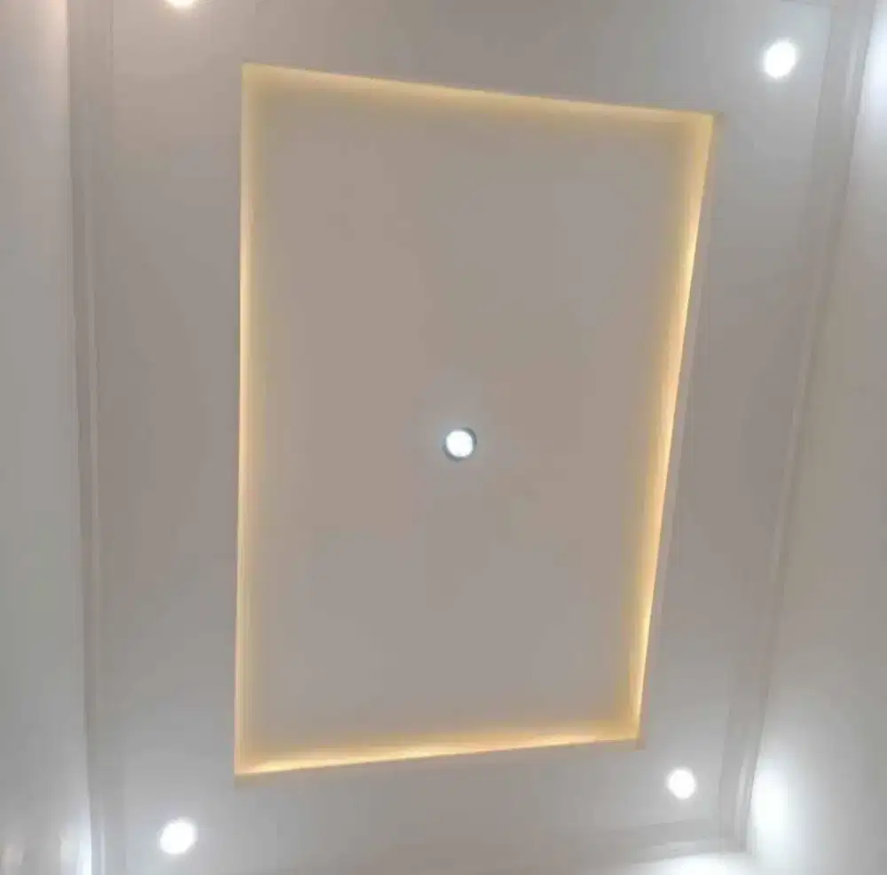 Plafon gypsum flat rangka hollow