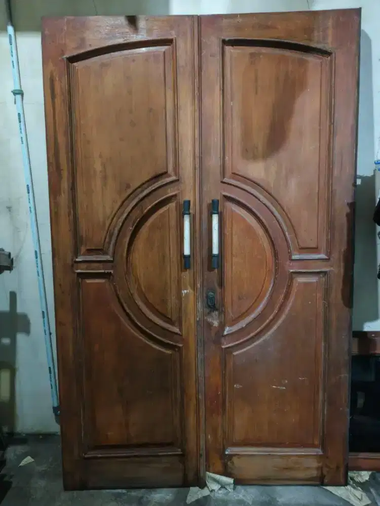 Pintu Rumah 2 Pintu Sepasang Pintu, Jendela, Ventilasi