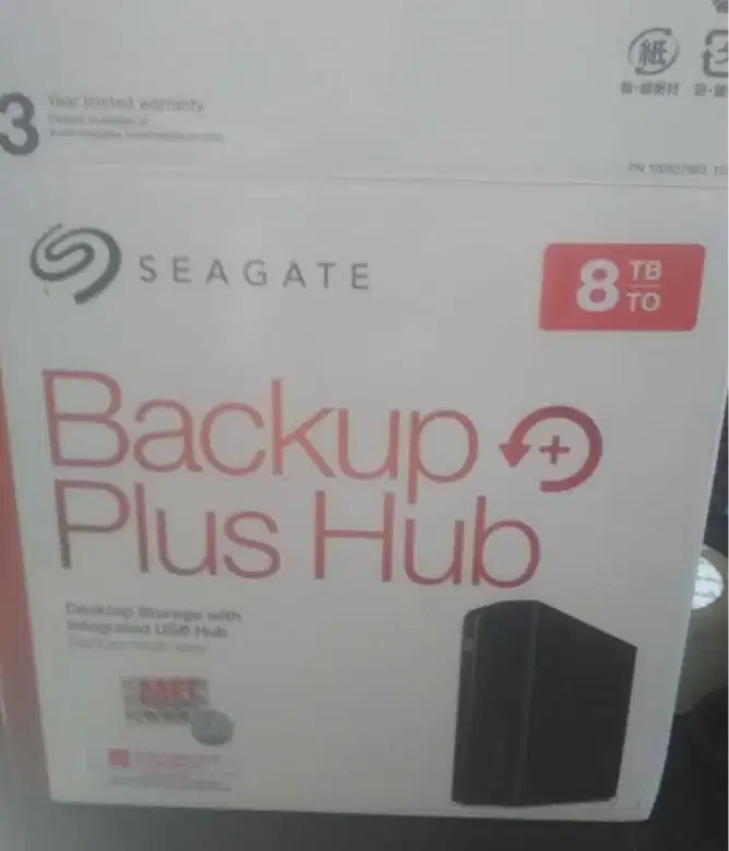 BNOB Harddisk External Seagate backup plus 8 TB garansi off