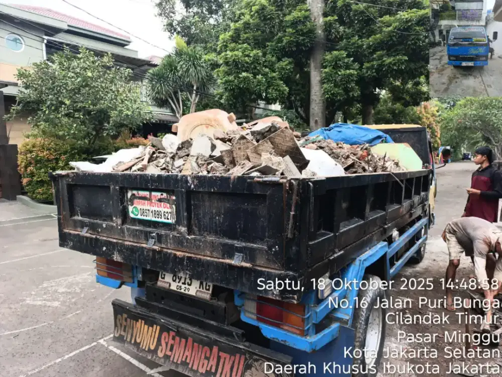 Jasa buang puing dan sampah