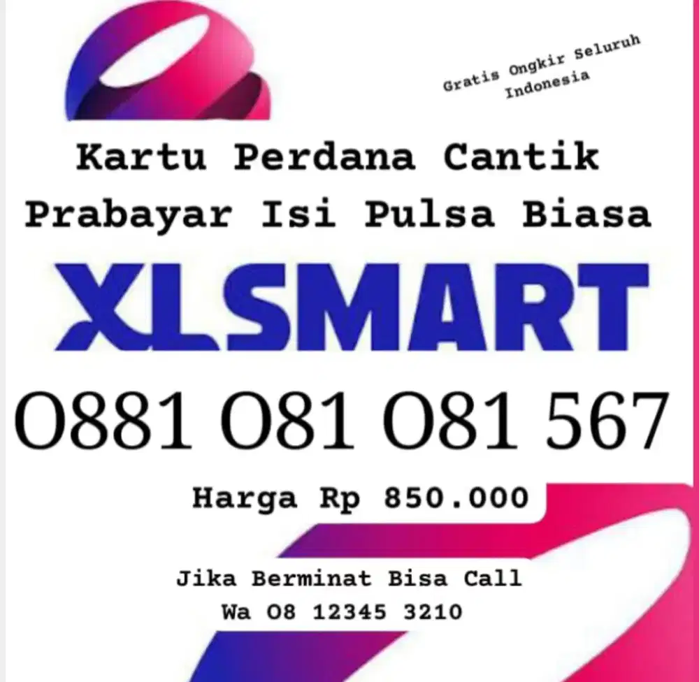 Kartu Perdana Cantik untuk papan reklame iklan cocok smartfren cantik