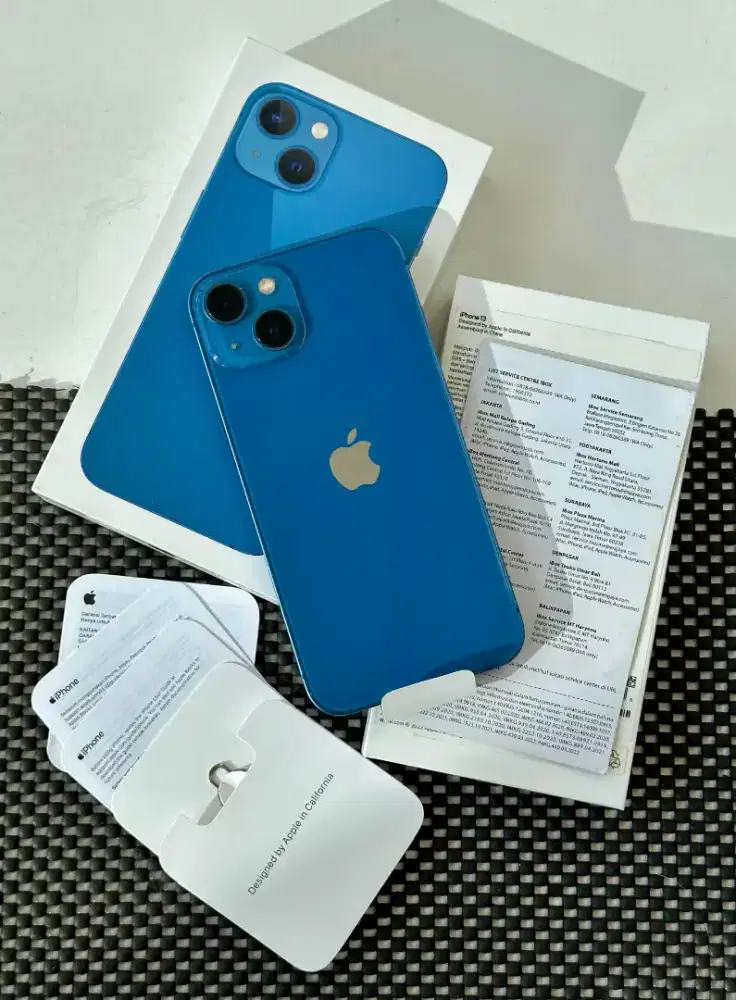 Iphone 13 128gb Blue IBOX Mulus Normal Malang Batu